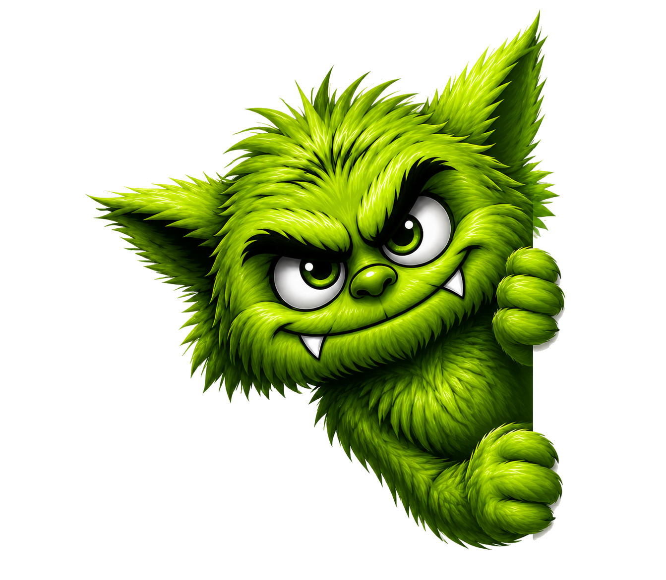 Crawlspace Monsters gremlin peeking around the headline